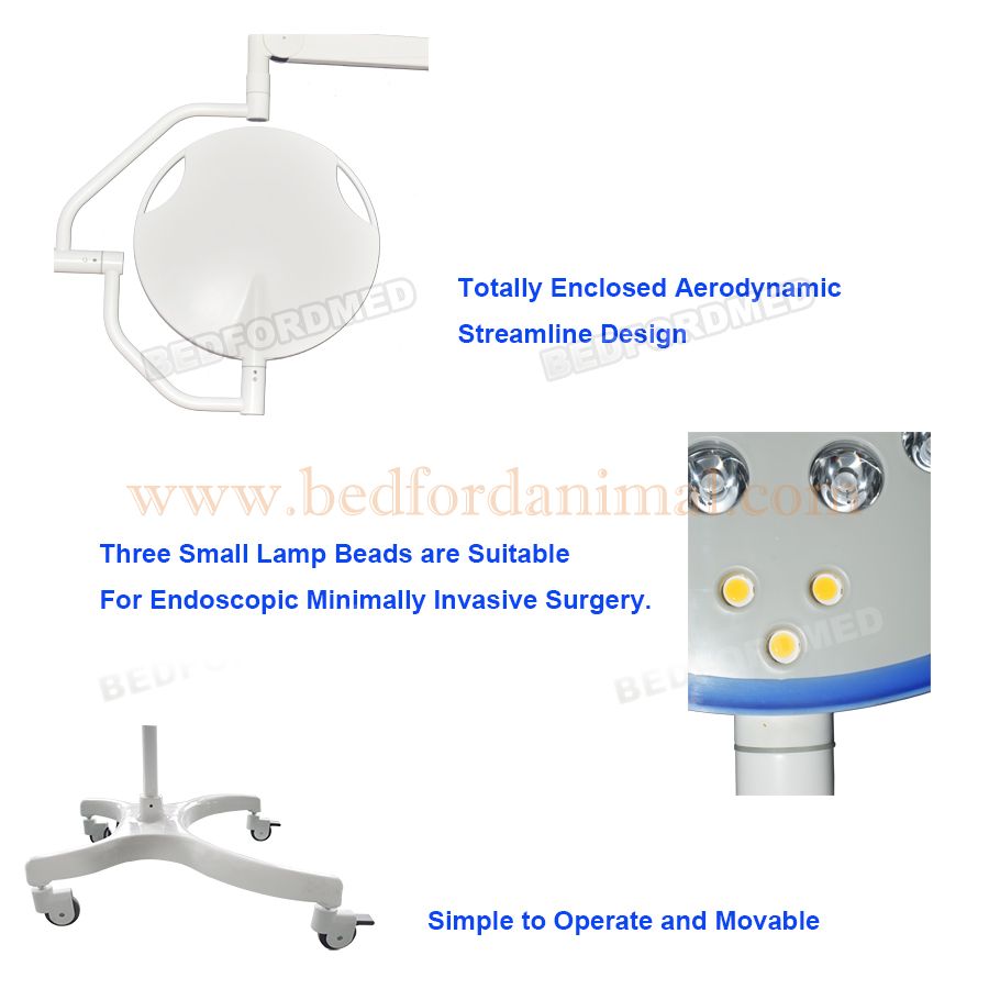 New V Series Mobile Type LED Surgical Lamp 500 Medical Shadowless Surgical Light